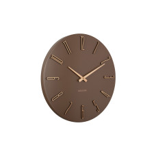 Dizajnové nástenné hodiny Karlsson KA6072BR Esmerado – hnedé, tichý chod sweep, 40 cm Dizajnové nástenné hodiny Karlsson KA6072BR Esmerado – hnedé, tichý chod sweep, 40 cm