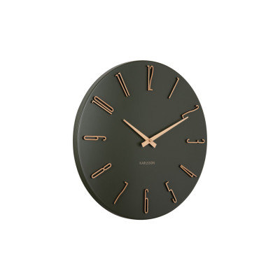 Nástenné hodiny Karlsson Esmerado KA6072GR – tmavozelené (40 cm) Nástenné hodiny Karlsson Esmerado KA6072GR – tmavozelené (40 cm)
