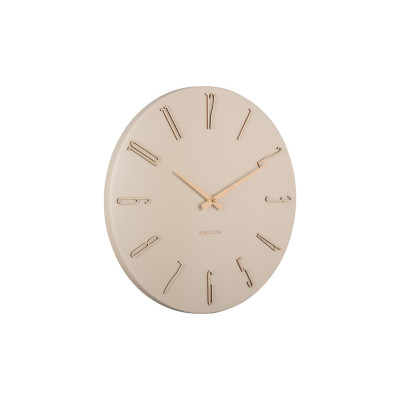 Nástenné hodiny Karlsson Esmerado KA6072WH – jemne béžové (40 cm) Nástenné hodiny Karlsson Esmerado KA6072WH – jemne béžové (40 cm)