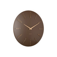 Karlsson KA6073BR Esmerado – veľké nástenné hodiny 60 cm hnedé tiché
