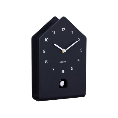 Nástenné kukučkové hodiny Fino Cuckoo Karlsson KA6076BK, 29cm