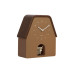 Nástenné hodiny Highland Cow Cuckoo Karlsson KA6162BR, hnedá