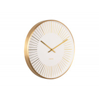 Nástenné hodiny Karlsson Gold Lines KA5917WH (40 cm) – Biele Nástenné hodiny Karlsson Gold Lines KA5917WH (40 cm) – Biele
