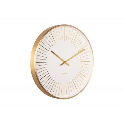 Nástenné hodiny Karlsson Gold Lines KA5917WH (40 cm) – Biele Nástenné hodiny Karlsson Gold Lines KA5917WH (40 cm) – Biele