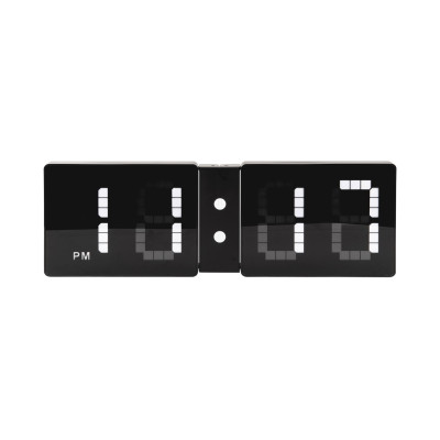 Nástenné hodiny LED Look Flip KA5897BK Karlsson, 60cm