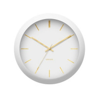 Nástenné hodiny Karlsson Globe 5840WH, 40 cm
