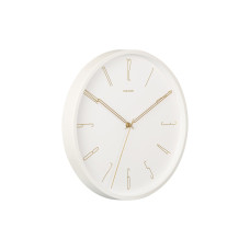 Elegantné kovové nástenné hodiny Karlsson KA5898WH – biele, tichý chod sweep, 35 cm Elegantné kovové nástenné hodiny Karlsson KA5898WH – biele, tichý chod sweep, 35 cm