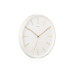 Elegantné kovové nástenné hodiny Karlsson KA5898WH – biele, tichý chod sweep, 35 cm