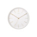 Elegantné kovové nástenné hodiny Karlsson KA5898WH – biele, tichý chod sweep, 35 cm
