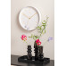 Elegantné kovové nástenné hodiny Karlsson KA5898WH – biele, tichý chod sweep, 35 cm