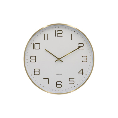 Nástenné hodiny Karlsson Elegance Glow KA5973WH biele 40 cm Nástenné hodiny Karlsson Elegance Glow KA5973WH biele 40 cm