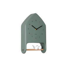 Nástenné hodiny Love Birds Karlsson KA6130GR, 32cm