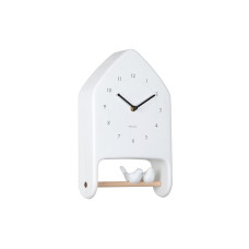 Nástenné hodiny Love Birds Karlsson KA6130WH, 32cm