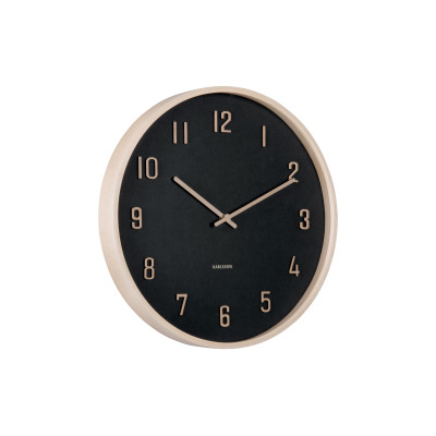 Nástenné hodiny Nervadura Karlsson KA6117BK, 41cm