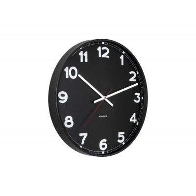 Nástenné hodiny New Classic Karlsson KA5847, čierna 41cm 