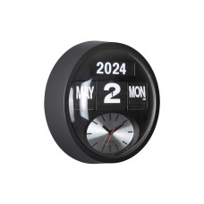 Nástenné hodiny Round Flip Karlsson KA6030BK, 33cm