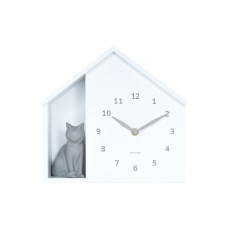 Nástenné hodiny Siting Cat Karlsson KA6099WH, 27cm Nástenné hodiny Siting Cat Karlsson KA6099WH, 27cm