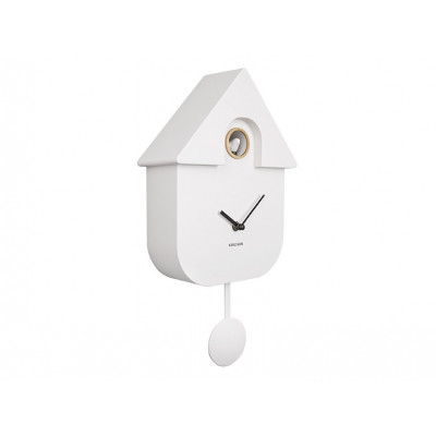 Moderné kukučkové hodiny Karlsson Modern Cuckoo KA5768WH – Biele (41 cm) Moderné kukučkové hodiny Karlsson Modern Cuckoo KA5768WH – Biele (41 cm)
