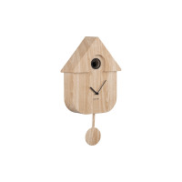 Dizajnové kukučkové hodiny Karlsson 5964WD Modern Cuckoo – prírodné drevo/hnedá Dizajnové kukučkové hodiny Karlsson 5964WD Modern Cuckoo – prírodné drevo/hnedá