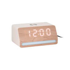 Retro budík s LED svetlom Karlsson KA6078WH, 17cm Retro budík s LED svetlom Karlsson KA6078WH, 17cm