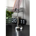 Stolové preklápacie hodiny Karlsson Small Flip KA5955SI – strieborné, 20,5 cm Stolové preklápacie hodiny Karlsson Small Flip KA5955SI – strieborné, 20,5 cm