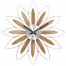 Drevené strieborné hodiny LAVVU Crystal Flower LCT1112, 50cm Drevené strieborné hodiny LAVVU Crystal Flower LCT1112, 50cm