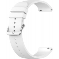Biely silikónový remienok na hodinky, lavvu LS00W18, 18mm Biely silikónový remienok na hodinky, lavvu LS00W18, 18mm