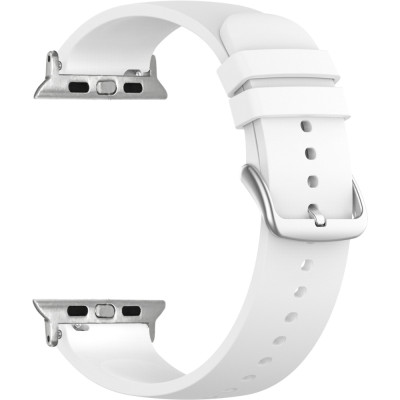 Biely silikónový remienok Lavvu pre APPLE WATCH 38-40 mm, LSXBWS1 Biely silikónový remienok Lavvu pre APPLE WATCH 38-40 mm, LSXBWS1