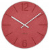 Drevené hodiny LAVVU Natur LCT5023, červena 34cm