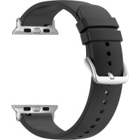 Čierny silikónový remienok Lavvu pre APPLE WATCH 42-44 mm, LSXBBS2