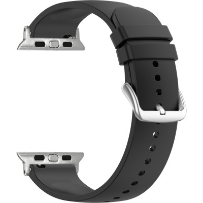 Čierny silikónový remienok Lavvu pre APPLE WATCH 42-44 mm, LSXBBS2 Čierny silikónový remienok Lavvu pre APPLE WATCH 42-44 mm, LSXBBS2