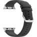Čierny silikónový remienok Lavvu pre APPLE WATCH 42-44 mm, LSXBBS2 Čierny silikónový remienok Lavvu pre APPLE WATCH 42-44 mm, LSXBBS2