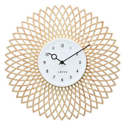 Drevené nástenné hodiny LAVVU CHIC LCS4100 | Tichý chod | 38 cm Drevené nástenné hodiny LAVVU CHIC LCS4100 | Tichý chod | 38 cm