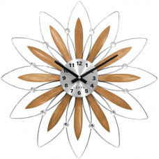 Drevené hodiny LAVVU CRYSTAL Flower LCT1115, 50 cm
