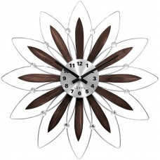 Drevené hodiny LAVVU CRYSTAL Flower LCT1113, 50 cm