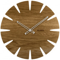 Dubové hodiny Vlaha so striebornými ručičkami VCT1031, 45cm