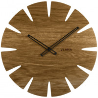 Dubové hodiny Vlaha s čiernými ručičkami VCT1032, 45cm