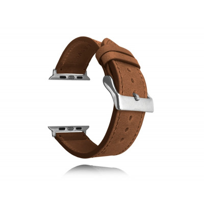 Hnedý kožený remienok Top Grain pre APPLE WATCH Lavvu LSXAES1, 38-40mm 