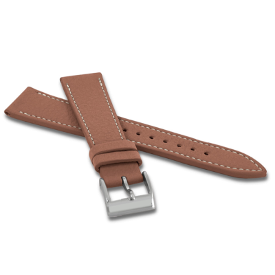 Hnedý vodeodolný remienok Lavvu LSAAE22 z luxusnej kože, Davinci Top Grain, 22mm