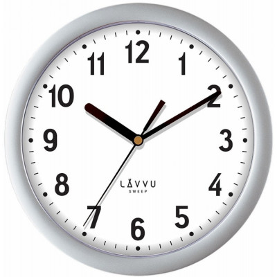 Nástenné hodiny LAVVU BASIC LCS2021 Metallic Silver, 25cm