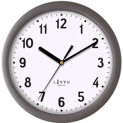 Nástenné hodiny LAVVU BASIC LCS2021 Metallic Grey, 25cm Nástenné hodiny LAVVU BASIC LCS2021 Metallic Grey, 25cm