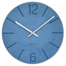 Drevené hodiny LAVVU Natur LCT5022, modra 34cm Drevené hodiny LAVVU Natur LCT5022, modra 34cm