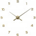 Zlaté nalepovacie hodiny LAVVU 3D STICKER Gold Numerals LCT1174