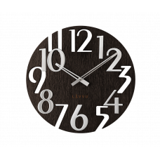 Nástenné hodiny Lavvu LCT1010 STYLE Black Wood, 40cm Nástenné hodiny Lavvu LCT1010 STYLE Black Wood, 40cm