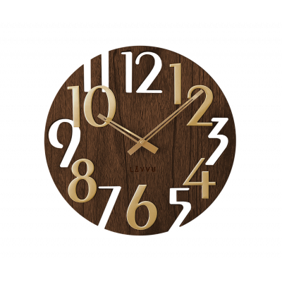 Nástenné hodiny Lavvu LCT1011 STYLE Brown Wood, 40cm Nástenné hodiny Lavvu LCT1011 STYLE Brown Wood, 40cm