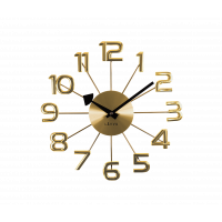 Nástenné hodiny LAVVU LCT1041 DESIGN Numerals, zlaté, 37cm