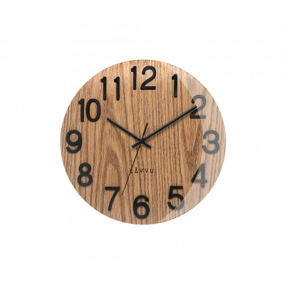 Nástenné hodiny Lavvu LCT1060 NORD Black Oak, 30cm Nástenné hodiny Lavvu LCT1060 NORD Black Oak, 30cm
