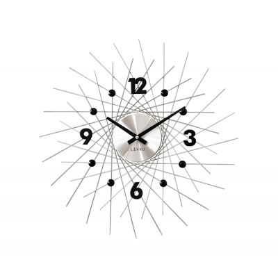 Nástenné hodiny LAVVU LCT1052 Crystal Lines, 49 cm