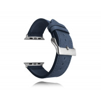 Tmavo modrý kožený remienok Top Grain pre APPLE WATCH Lavvu LSXALS2, 42-44mm Tmavo modrý kožený remienok Top Grain pre APPLE WATCH Lavvu LSXALS2, 42-44mm