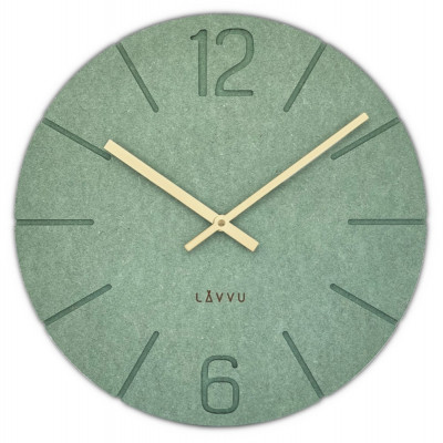 Drevené hodiny LAVVU Natur LCT5027, zelena 34cm Drevené hodiny LAVVU Natur LCT5027, zelena 34cm